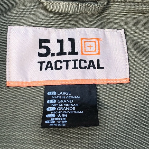5.11 Tactical Surplus M65 Field Jacket Size Large in Olive Green - Picture 3 of 16